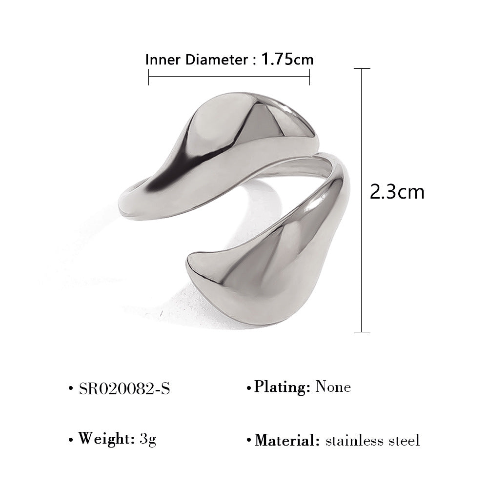 Wholesale 18K Gold Lava Mirror Open Ring
